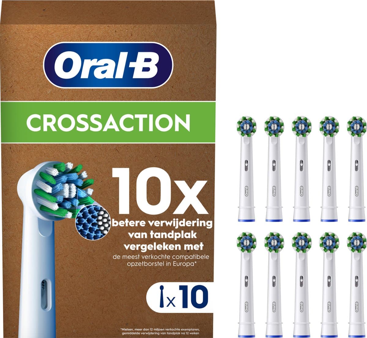Oral-B Cross Action Pro Opzetborstels 10-pack thumbnail 5