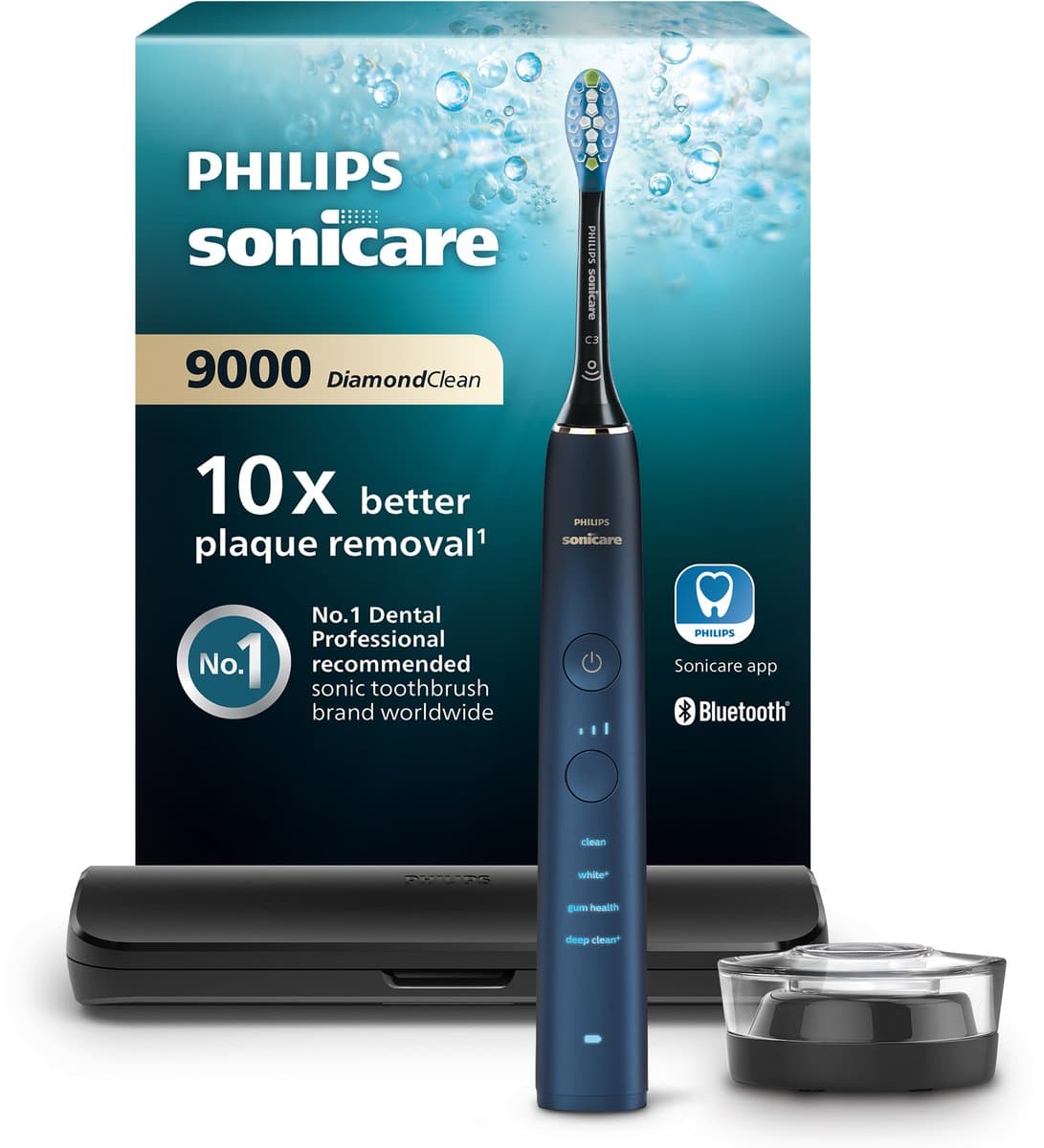 Philips Sonicare DiamondClean - Elektrische tandenborstel - Aquamarine/Zwart - Reisetui - HX9911/88