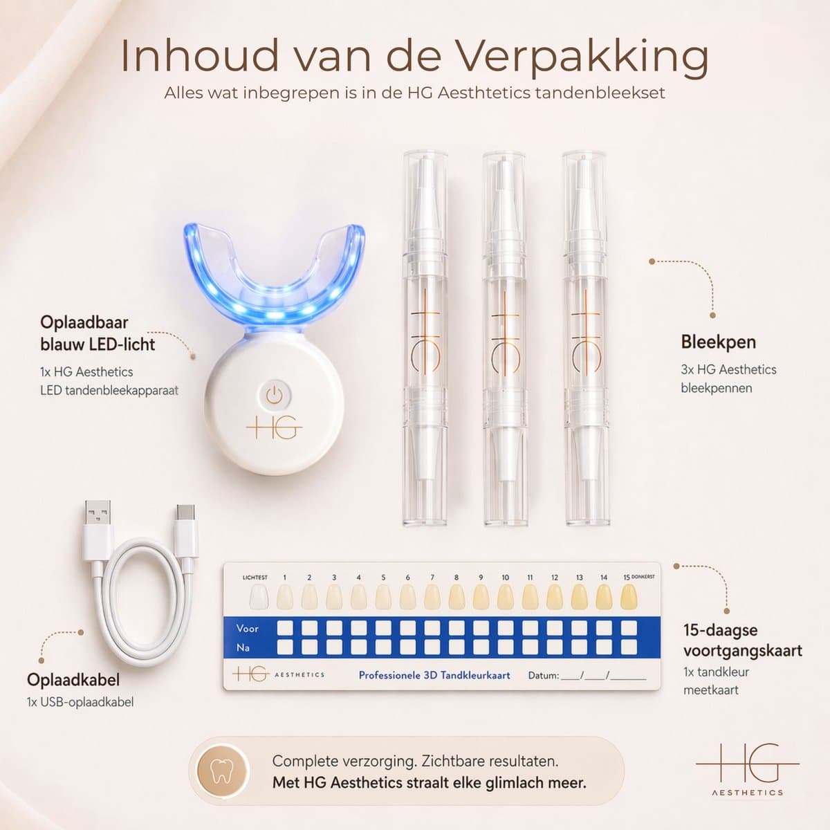 HG Aesthetics Tandenbleek Set LED thumbnail 6