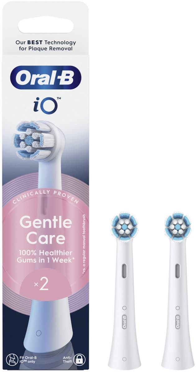 Oral-B iO Gentle Care Originele opzetborstels - Voor Gevoelig Tandvlees - 2 stuks