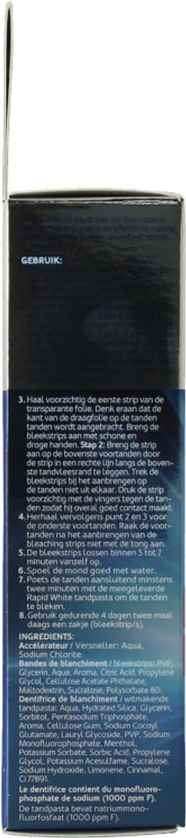 Rapid White Oplossende Bleaching Strips thumbnail 5