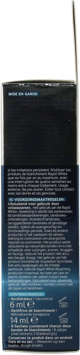 Rapid White Oplossende Bleaching Strips thumbnail 4