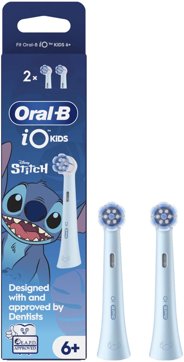 Oral-B iO Kids 6+ Disney Stitch opzetborstel voor elektrische tandenborstel - 2 stuks