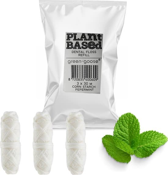 green-goose Flosdraad Navulling 3-pack Mint thumbnail 3