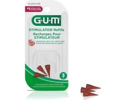 Permanente Rubberen Tip Stimulator - Tandsteenverwijderaar - Tandvlees Reiniging - Tandenstokers - Navulling - 3 stuks
