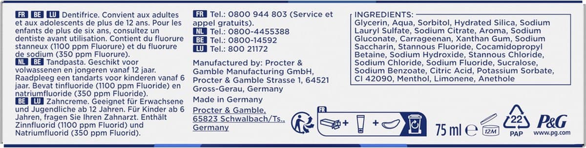 Oral-B Professional Glazuurversterkend Munt 12x75ml thumbnail 2