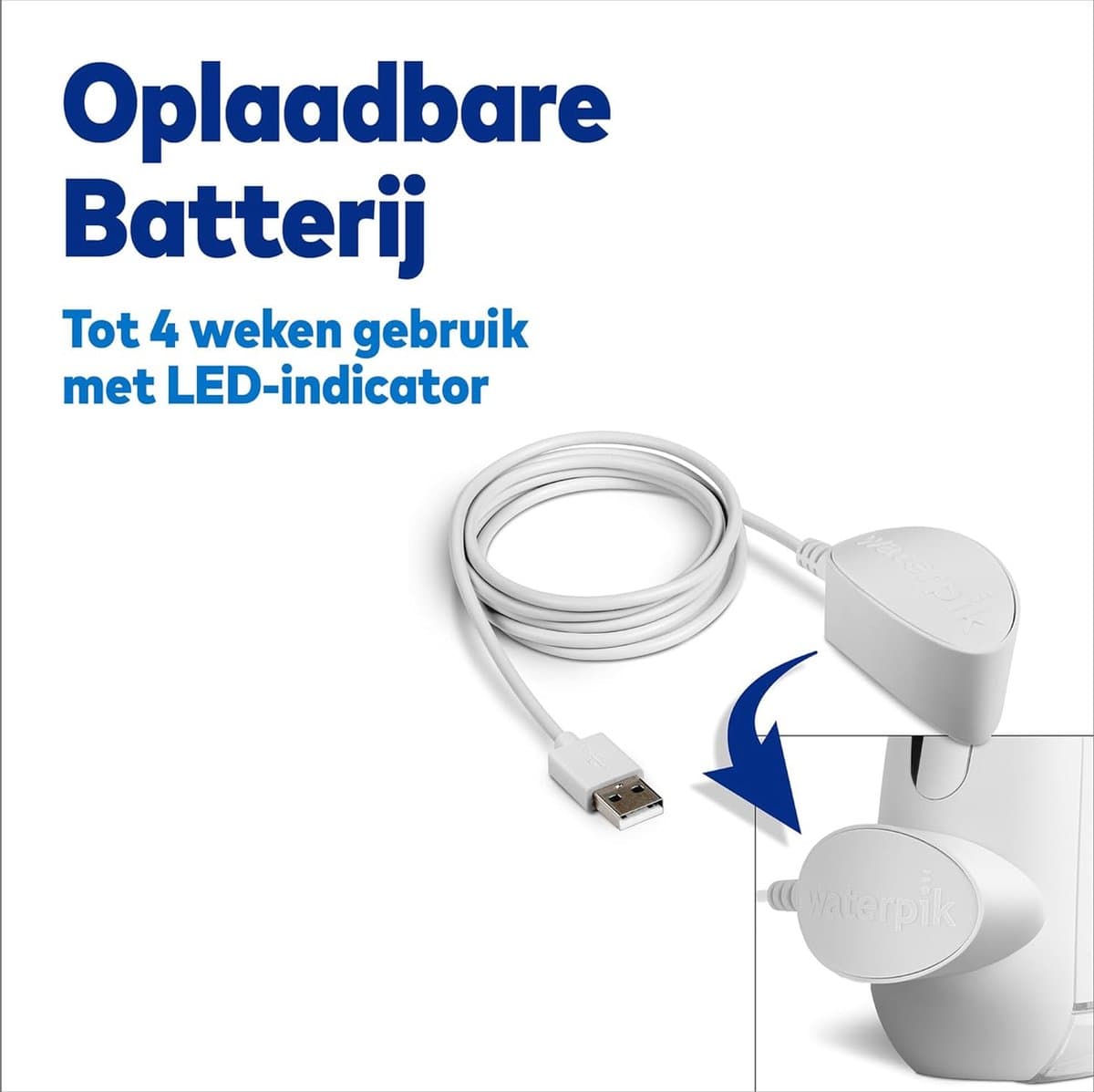 Waterpik WP-580 Draadloos Wit thumbnail 2