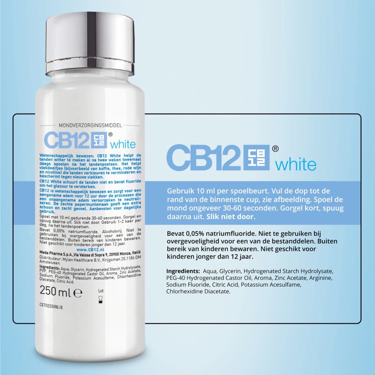 CB12 White Mondwater 6x250ml thumbnail 2