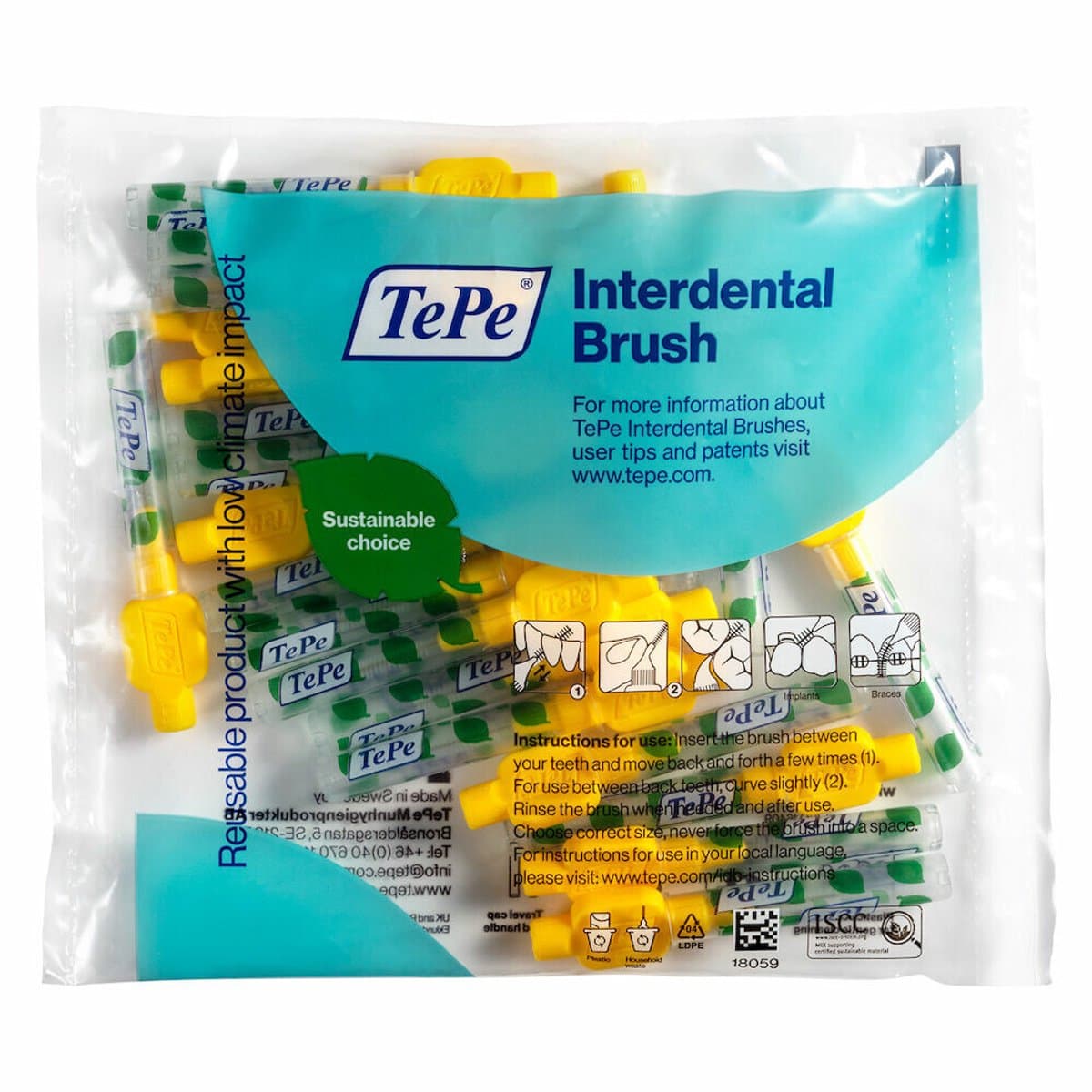 TePe Interdentale Ragers 0,7mm Geel Voordeelpak thumbnail 4