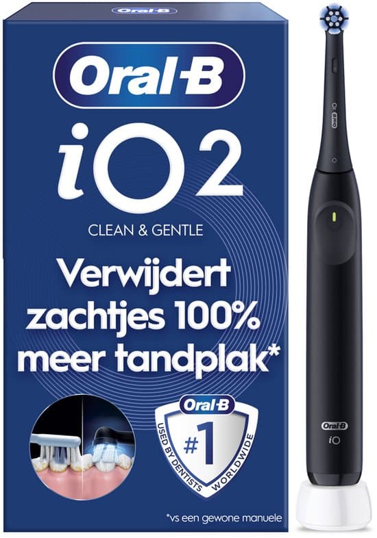 Oral-B iO2 Elektrische Tandenborstel - Night Black - 1 stuk