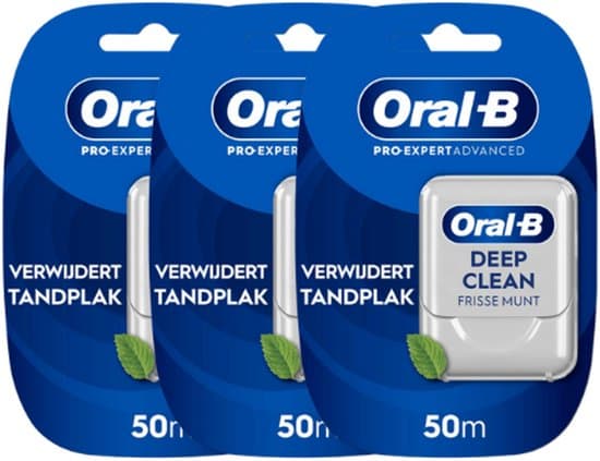Oral-B Pro-Expert Advanced Floss | Deep Clean - 3 x 50 meter - Voordeelverpakking