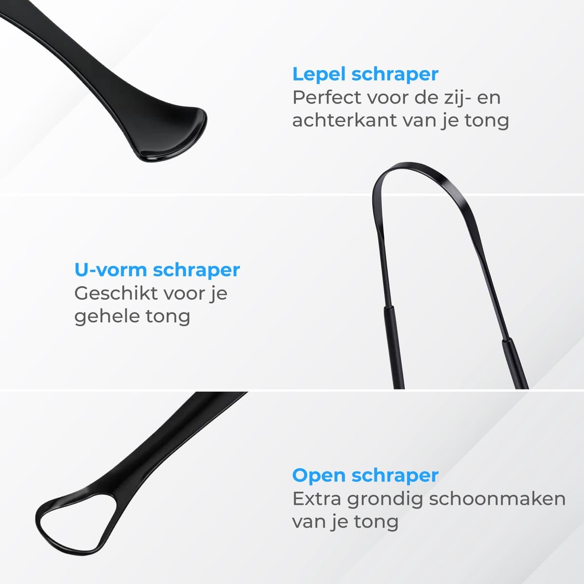 Nuvance 3-in-1 Tongschraper Set RVS thumbnail 5