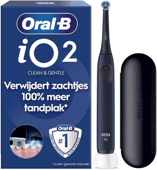 Oral-B iO2 Dark Blue Elektrische Tandenborstel + Reisetui
