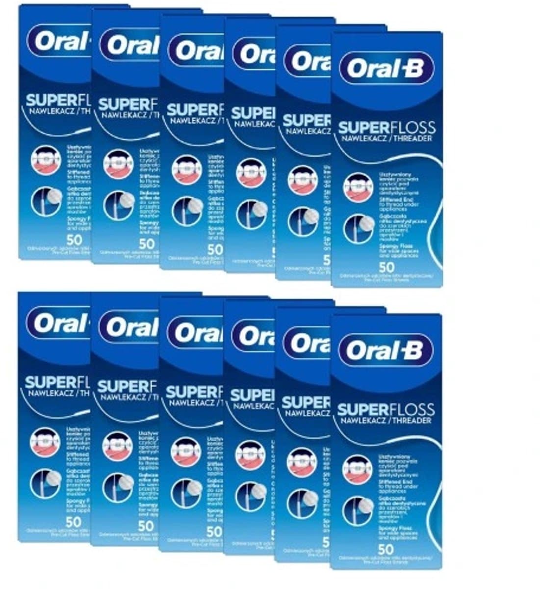 Oral-B Superfloss 12x50 Voordeelverpakking