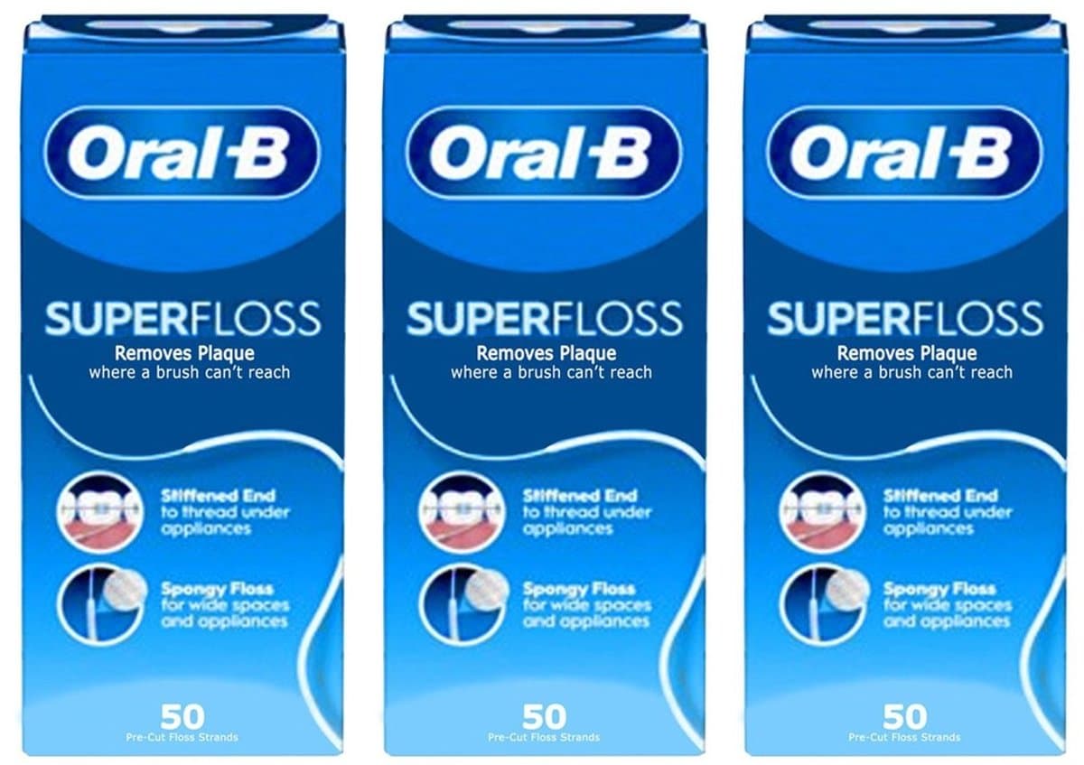 Oral-B Superfloss - 3 x 50 stuks - Flosdraad - Voordeelverpakking