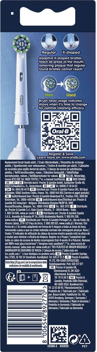 Oral-B Cross Action Pro Opzetborstels 8-pack thumbnail 8