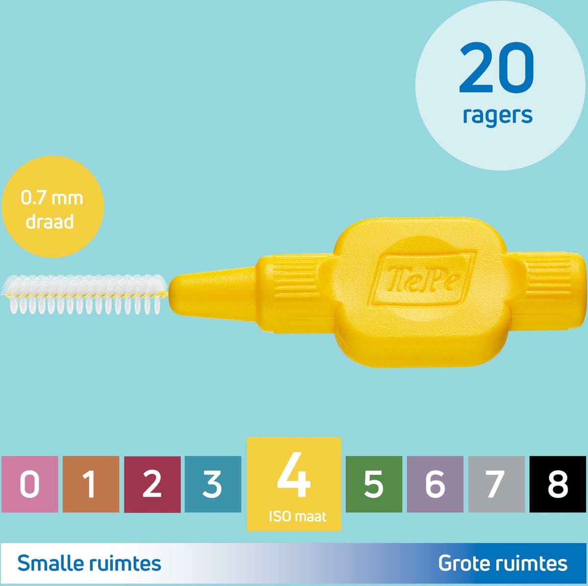 TePe Ragers Geel ISO 4 (0,7mm) thumbnail 11