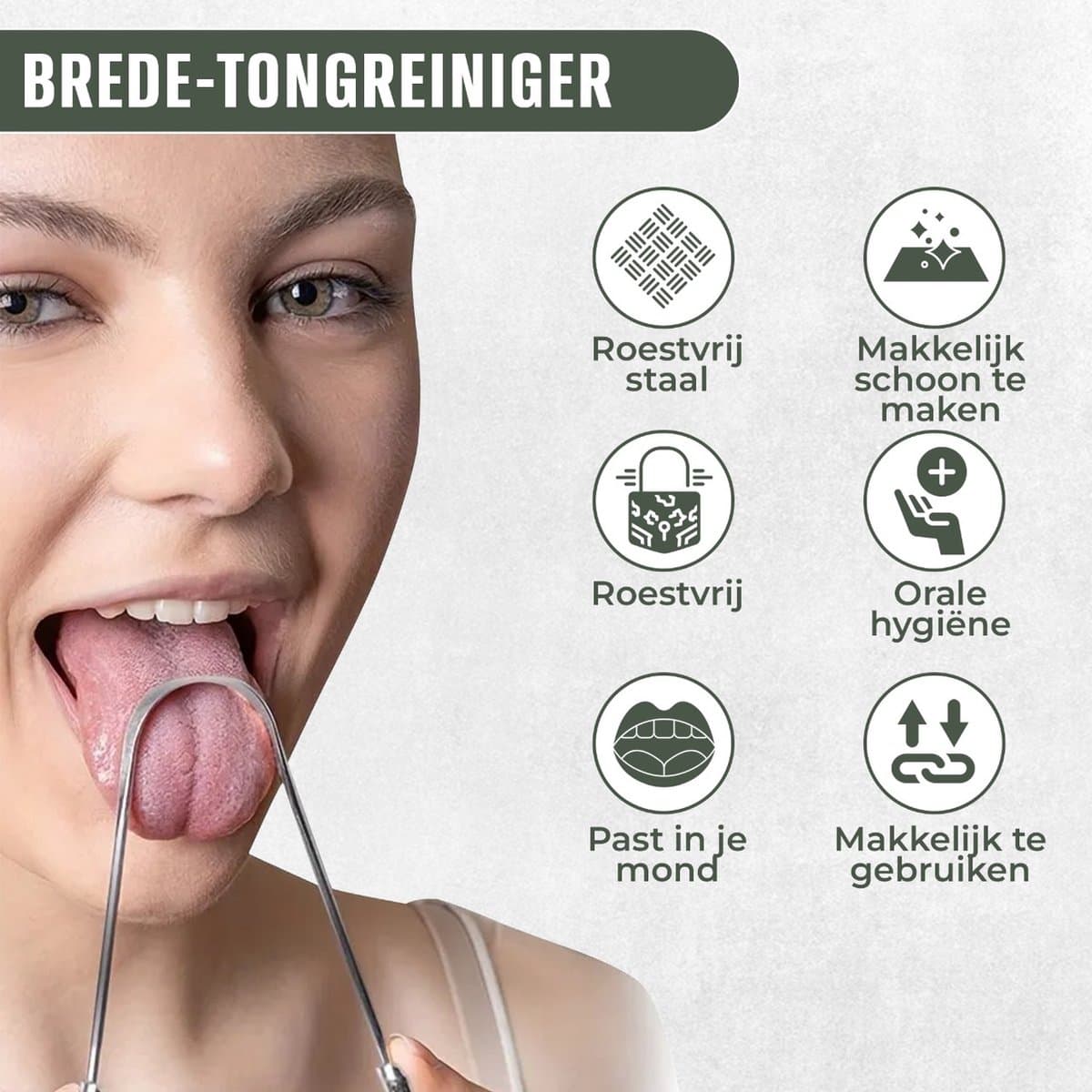 PURECOALY Tongschraper RVS 3-delige Set thumbnail 4