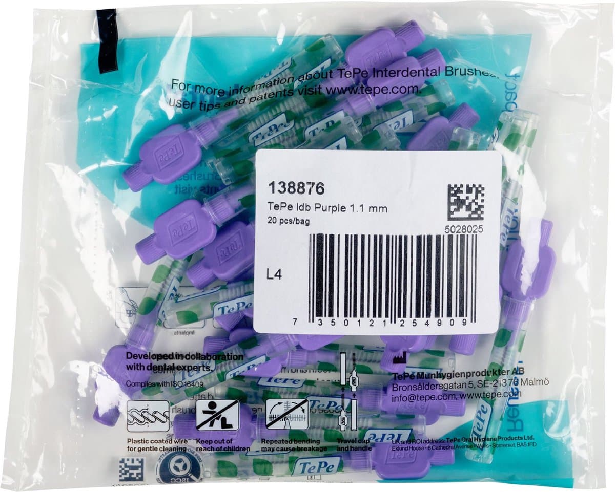 TePe Ragers Paars ISO 6 - 1,1 mm thumbnail 5