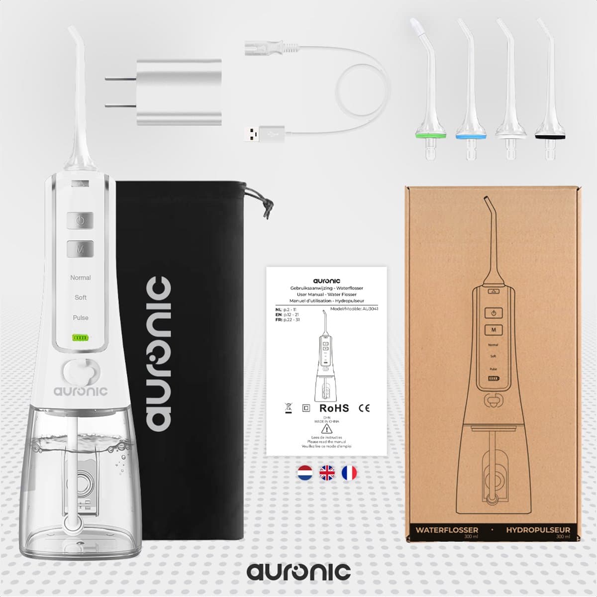 Auronic Waterflosser Draadloos 300ml thumbnail 10