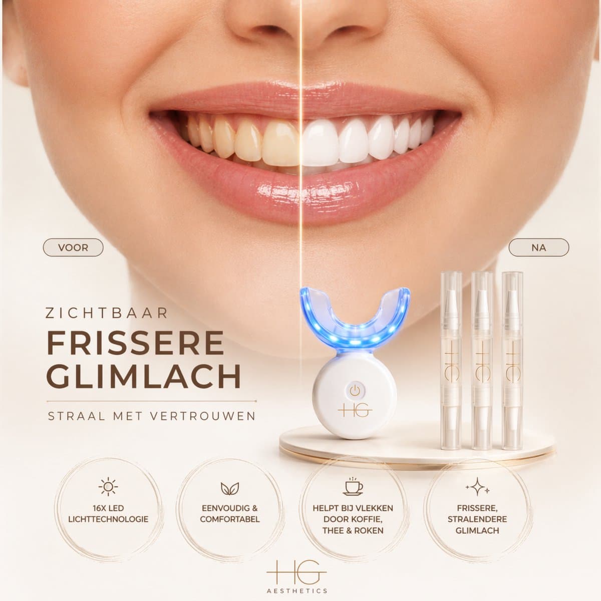 HG Aesthetics Tandenbleek Set LED thumbnail 4