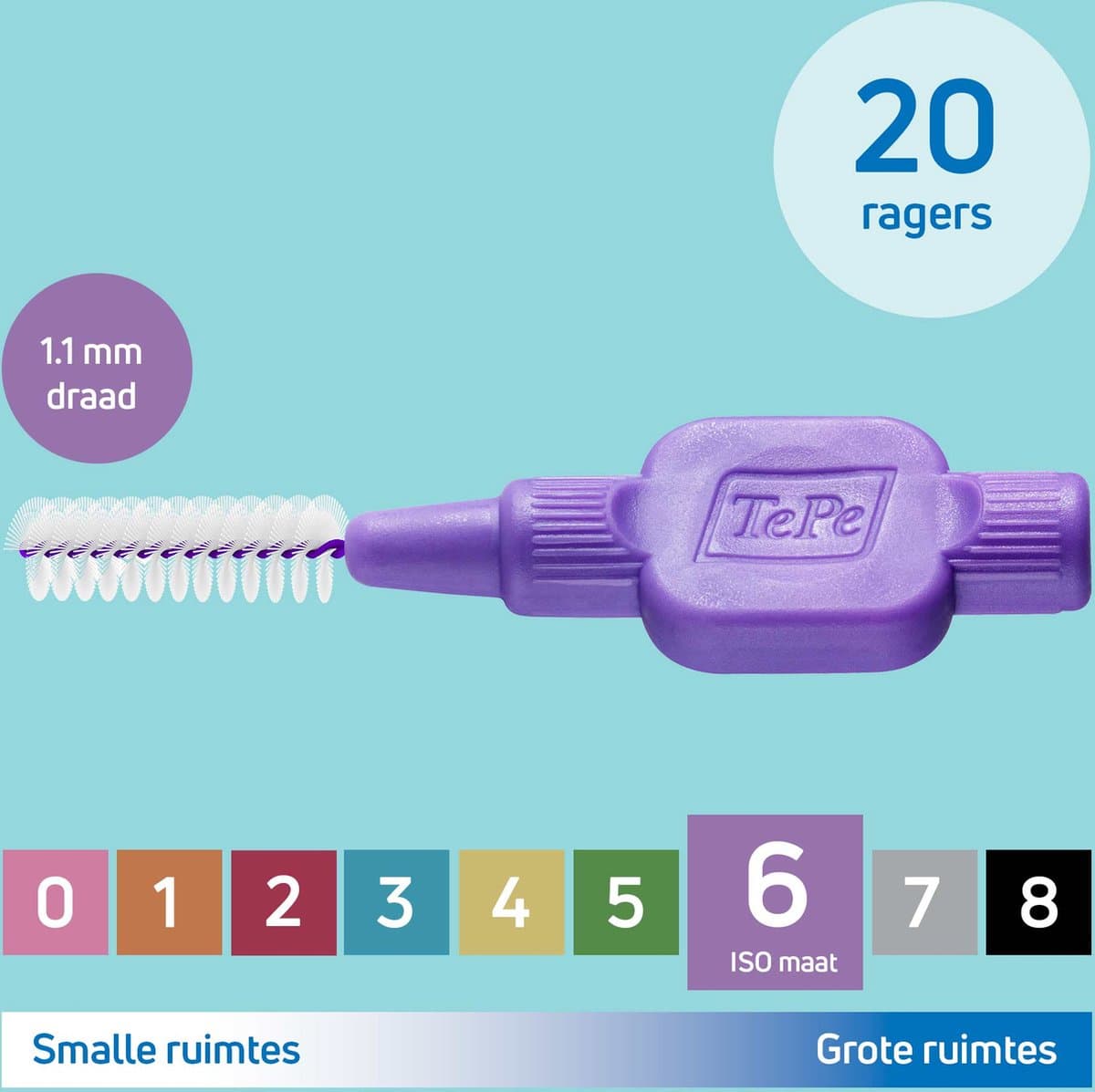 TePe Ragers Paars ISO 6 - 1,1 mm thumbnail 11