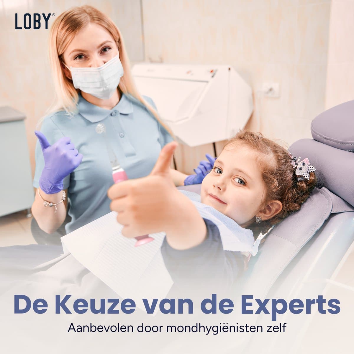 Loby Elektrische Kindertandenborstel 0-4 Jaar Roze thumbnail 9