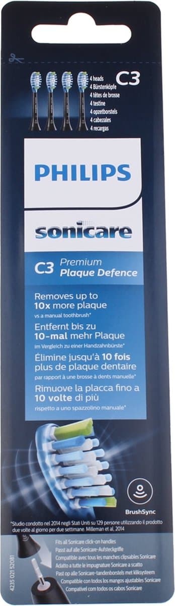 Philips Sonicare C3 Opzetborstel 4-pack thumbnail 10