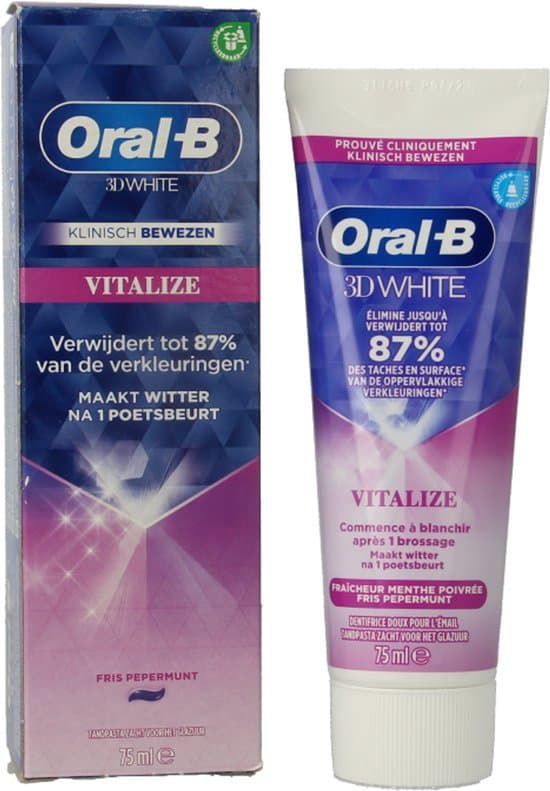 Oral-B 3D White Vitalize Tandpasta thumbnail 2
