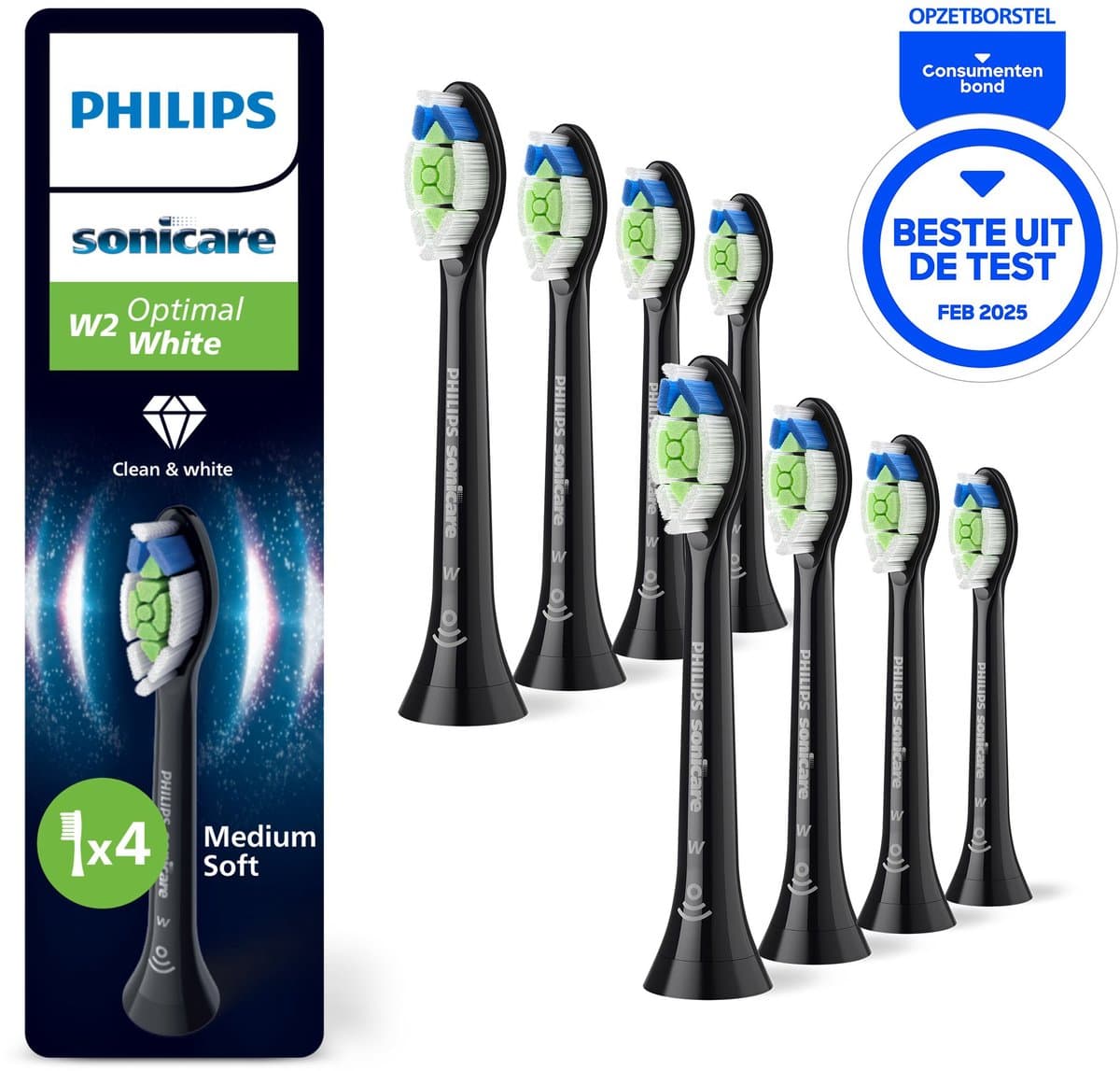 Philips Sonicare W2 Optimal White 8-pack thumbnail 12