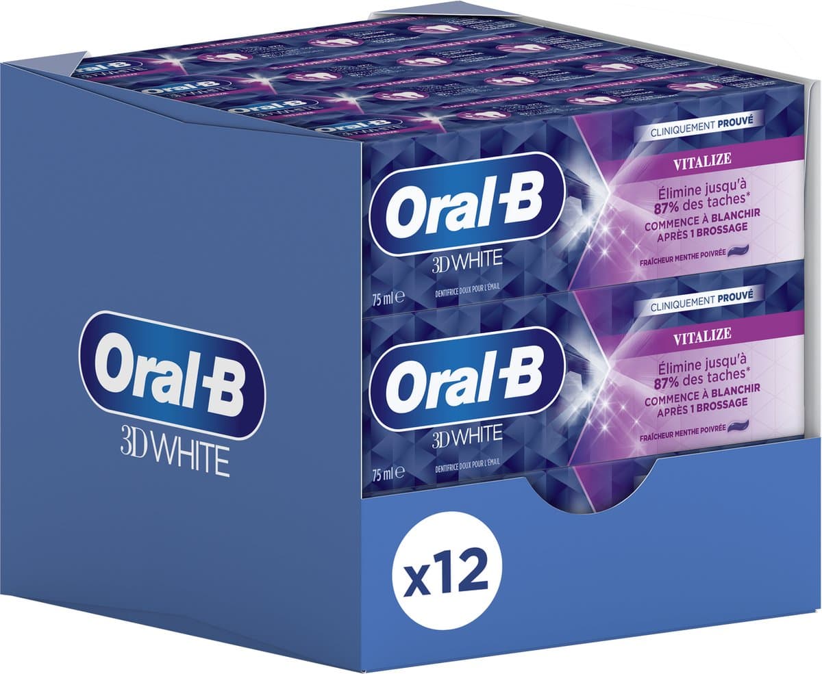 Oral-B 3D White Vitalize Tandpasta 12x75ml thumbnail 10