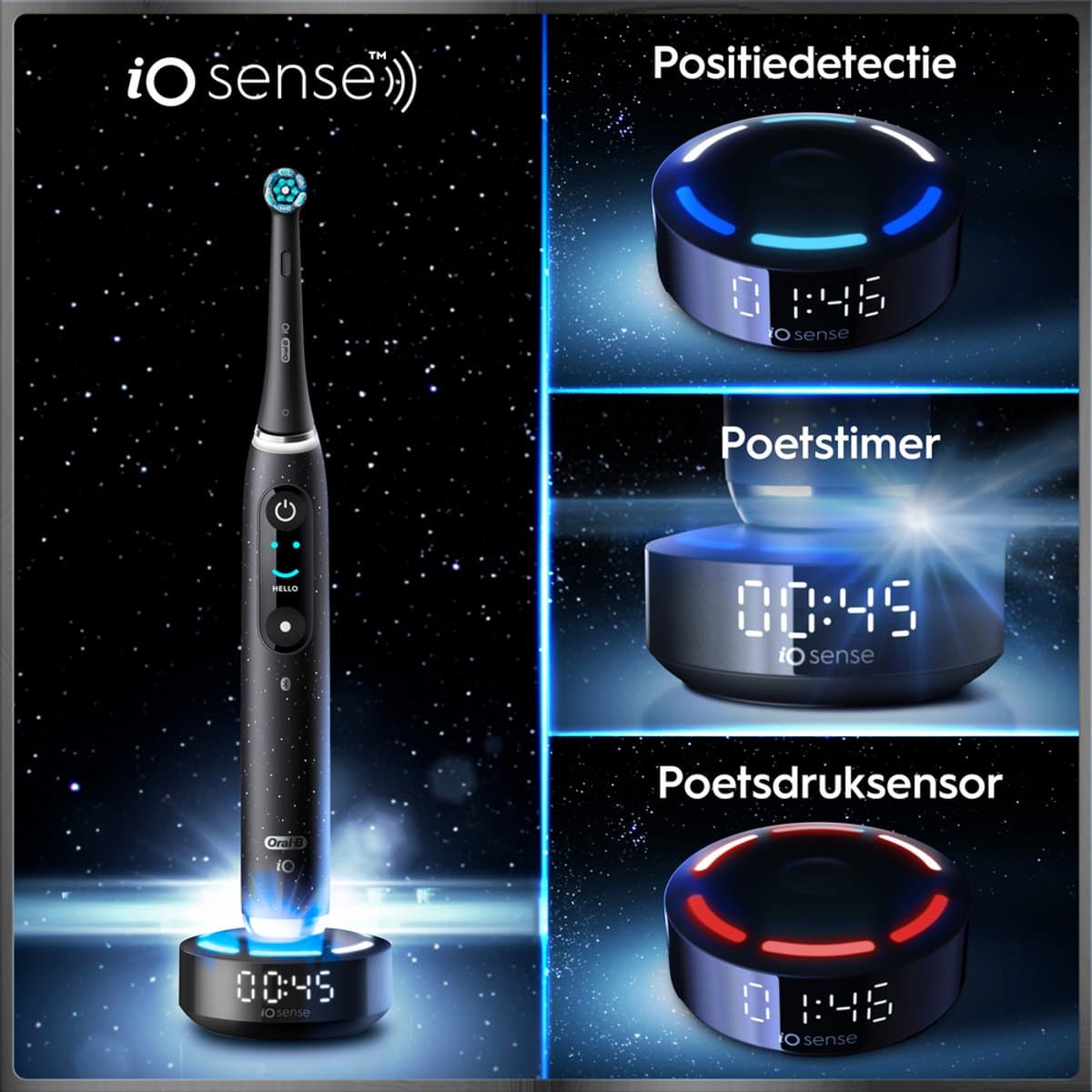 Oral-B iO 10 Zwart - iOSense Display thumbnail 8