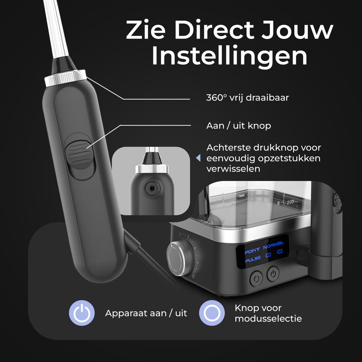 Dentect Waterflosser 600ML 3-in-1 thumbnail 3