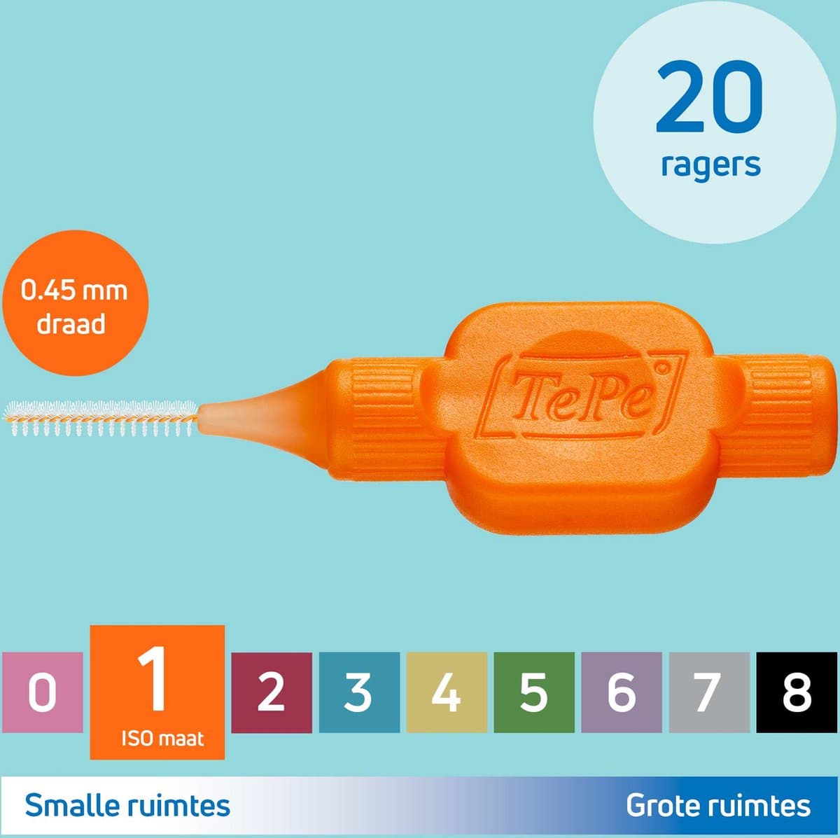 TePe Ragers Original Oranje 0,45mm thumbnail 10