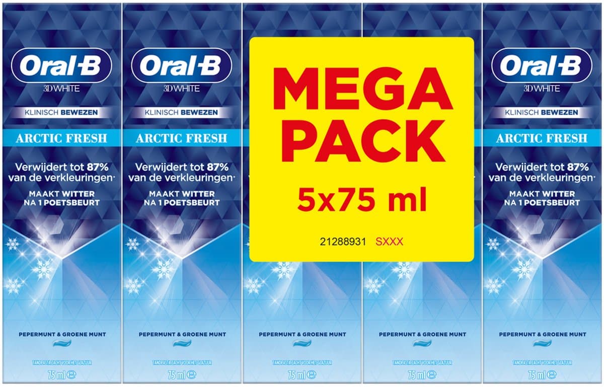 Oral-B 3D White Arctic Fresh 5x75ml