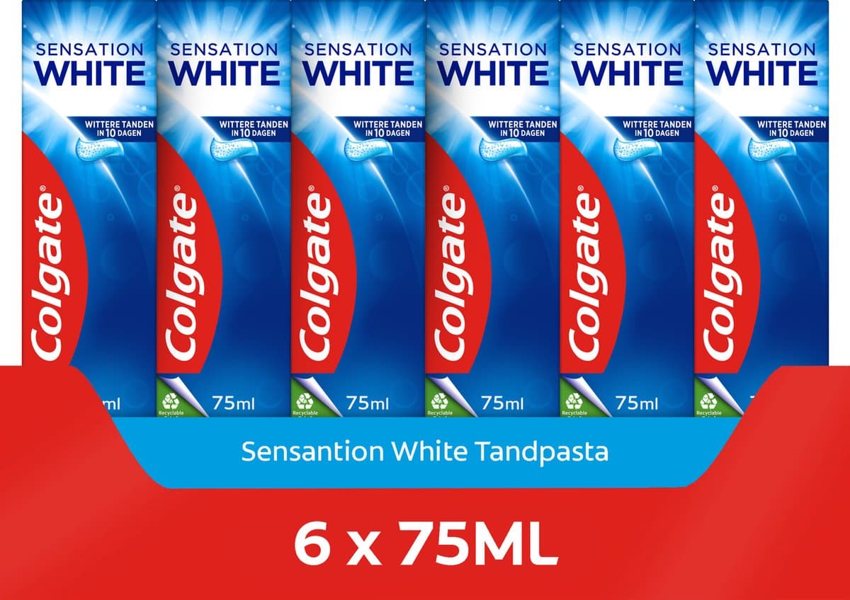 Colgate Sensation White Tandpasta 6x75ml