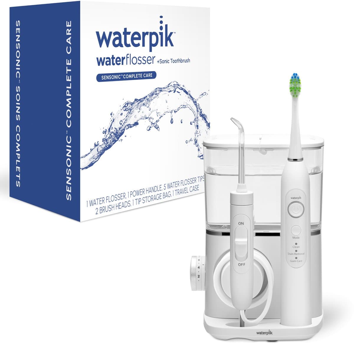 Waterpik Sensonic Complete Care CC-04 - Waterflosser & Oplaadbare Elektrische Tandenborstel - Combinatieset - Wit
