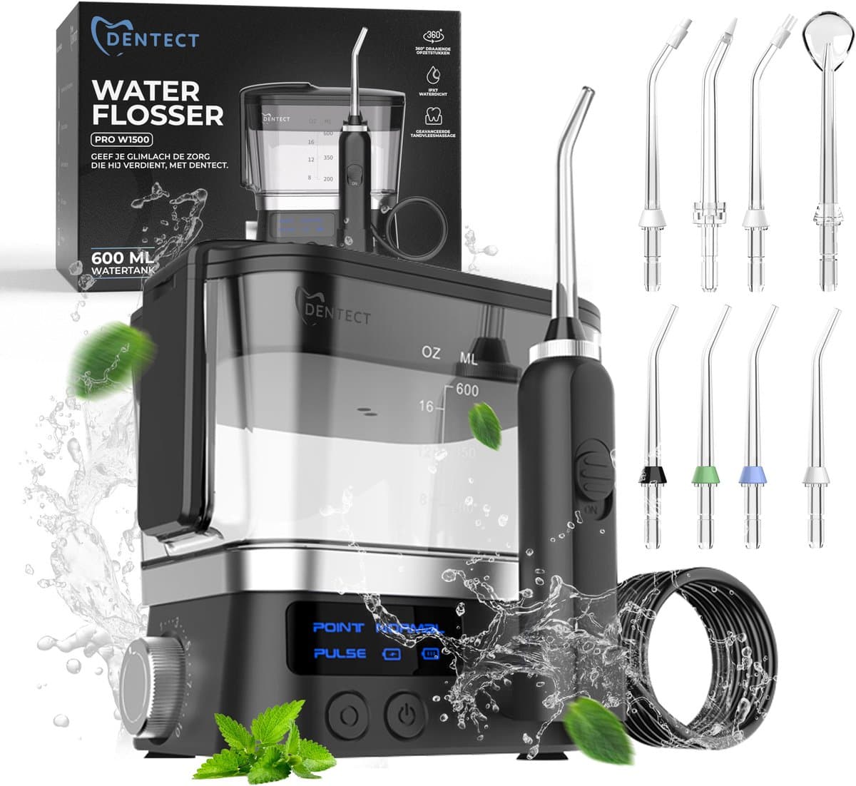 Dentect Waterflosser 600ML 3-in-1
