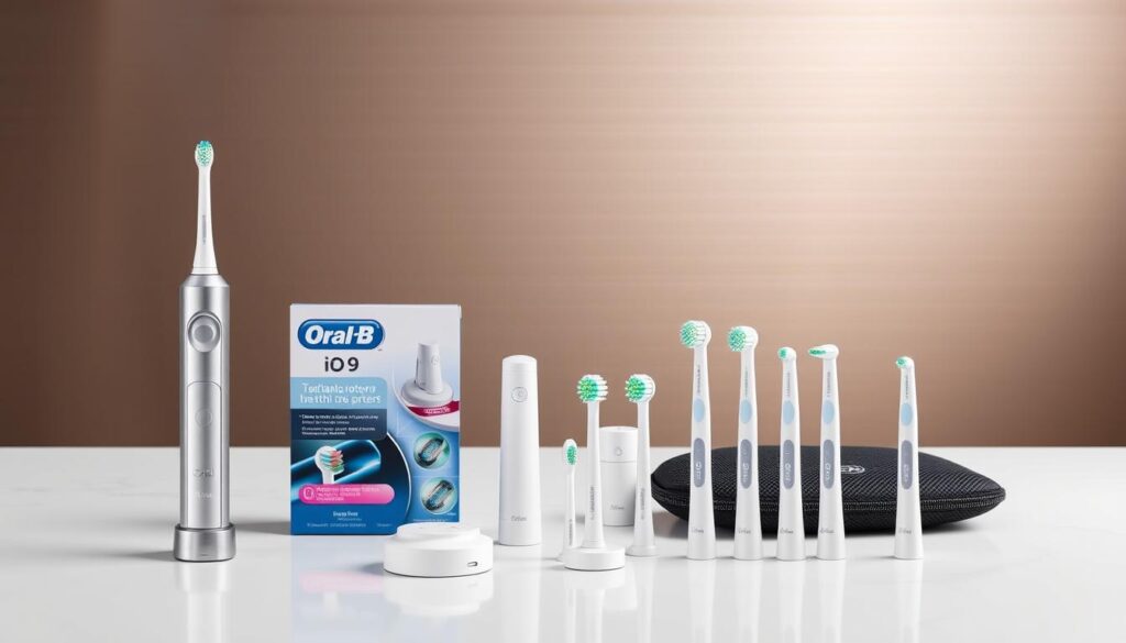 Oral-B iO 9 complete set met tandenborstel, oplader en reisetui Oral-B iO 9 complete set met tandenborstel, oplader en reisetui