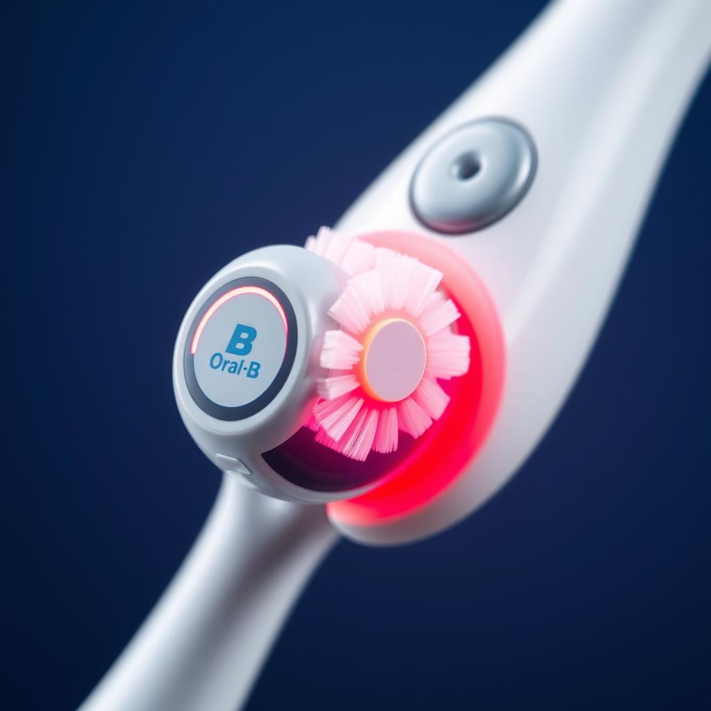 Oral-B iO 9 druksensor die rood oplicht bij te hard poetsen Oral-B iO 9 druksensor die rood oplicht bij te hard poetsen