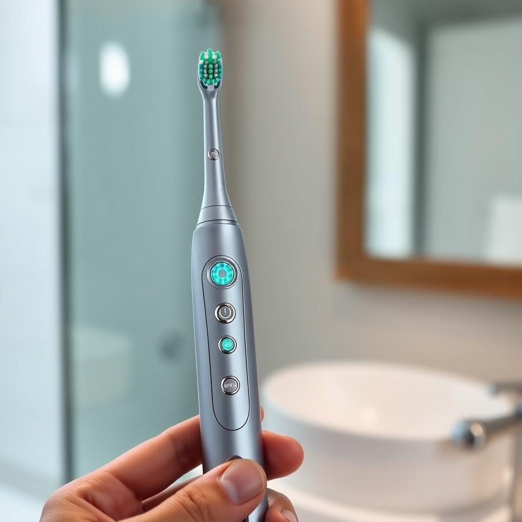 Oral-B iO 9 tandenborstel met de 7 verschillende poetsstanden zichtbaar op het display Oral-B iO 9 tandenborstel met de 7 verschillende poetsstanden zichtbaar op het display