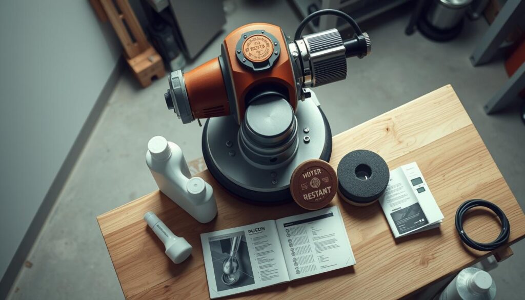 voorbereiding polijstmachine